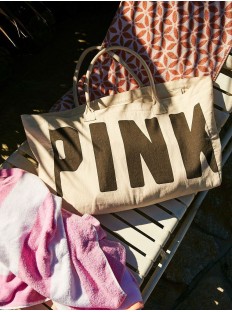 Пляжная сумка Cotton Logo PINK Beach Tote