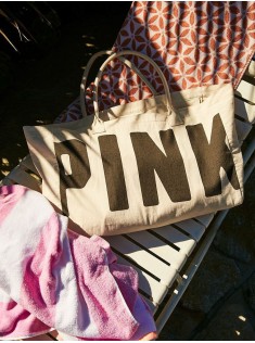Пляжна сумка Cotton Logo PINK Beach Tote
