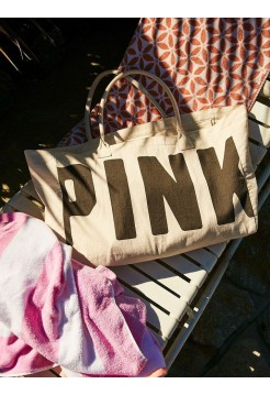 Пляжна сумка Cotton Logo PINK Beach Tote