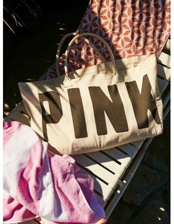 Пляжная сумка Cotton Logo PINK Beach Tote