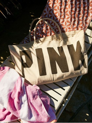 Пляжна сумка Cotton Logo PINK Beach Tote