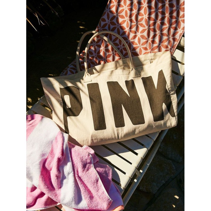 Пляжна сумка Cotton Logo PINK Beach Tote