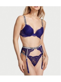 Комплект Shine Strap Lace Push-Up Bra Night Ocean Set