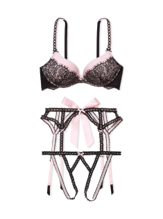 Комплект Dream Angels Pink Lace Push Up Bra Set