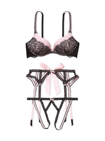 Комплект Dream Angels Pink Lace Push Up Bra Set