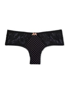 Трусики Black Lace Dot Body By Victoria Cheeky Panty