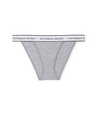 Трусики Grey Cotton Logo Tanga Panty 