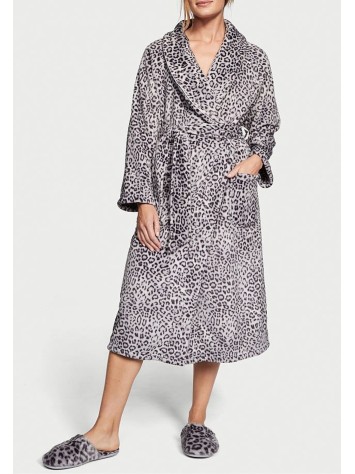 Халат Long Cosy Robe White Leopard