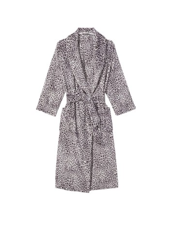 Халат Long Cosy Robe White Leopard