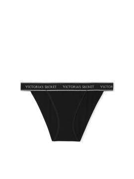 Трусики Black Cotton Logo Tanga Panty