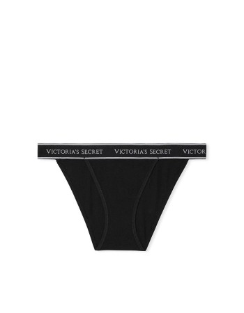 Трусики Black Cotton Logo Tanga Panty