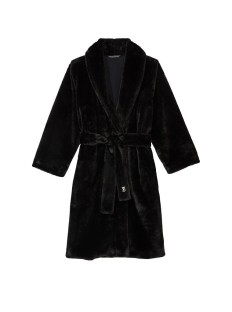 Халат Short Faux Fur Robe Black