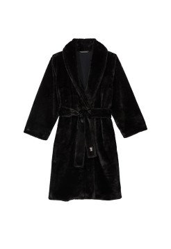 Халат Short Faux Fur Robe Black