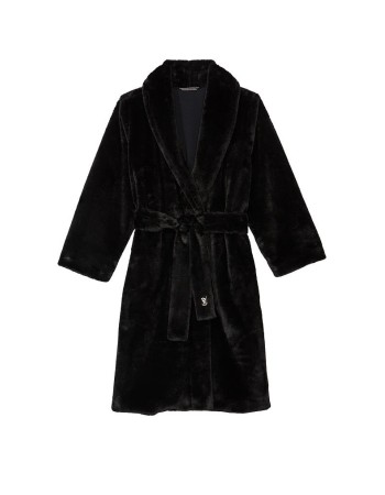 Халат Short Faux Fur Robe Black