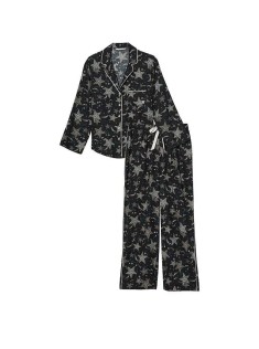 Піжама Flannel Long Pj set Black Stars