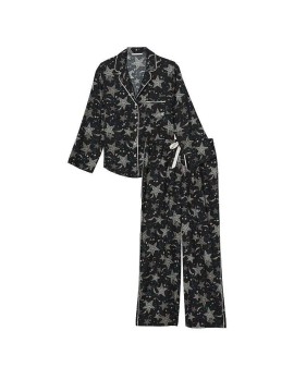 Пижама Flannel Long Pj set Black Stars