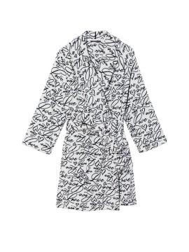 Плюшевий Халат Victoria's Secret Short Cozy Robe Coconut Hearts