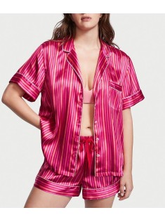 Піжама Satin Short PJ Set Red stripes