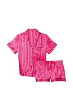 Піжама Satin Short PJ Set Red stripes