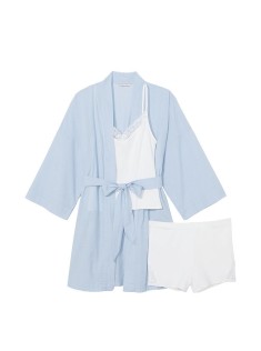 Піжама Sky Blue Cotton 3-PIECE PJ Set