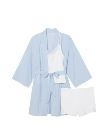 Пижама Sky Blue Cotton 3-PIECE PJ Set