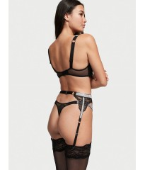 Пояс Victoria’s Secret VERY SEXY Shine Strap Garter Belt Black Lace