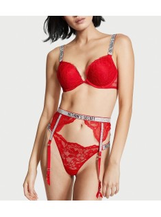 Пояс Shine Strap Garter Belt Lipstick Lace Victoria's Secret