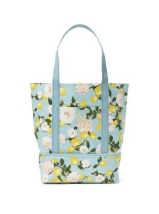 Пляжна сумка Cooler Tote Bag Swim Picnic Beach Lemons Blue
