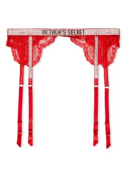 Пояс Shine Strap Garter Belt Lipstick Lace Victoria's Secret