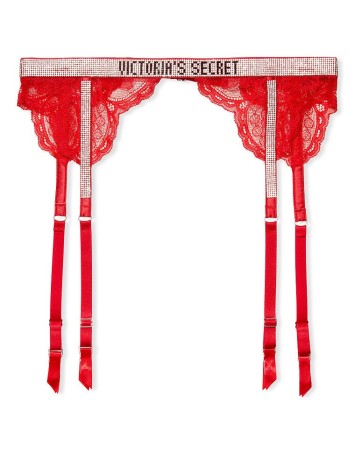 Пояс Shine Strap Garter Belt Lipstick Lace Victoria’s Secret