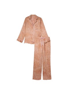 Піжама Modern Leopard Satin Long PJ Set