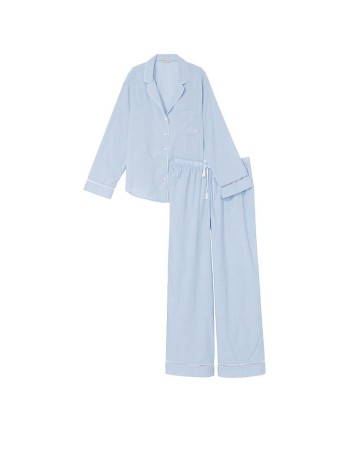 Піжама Вікторія Сікрет Blue Cotton Long PJ Set