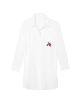 Бавовняна сорочка Oversize Cotton Sleepshirt Strawberry