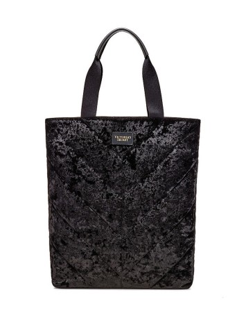 Вельветова сумка Victoria's Secret Black Velvet Tote