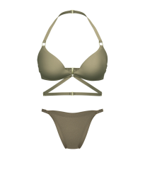 Купальник Archives Sexy Cut-Out Strappy Push-Up Bikini Top Set Desert Cactus