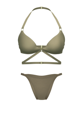 Купальник Archives Sexy Cut-Out Strappy Push-Up Bikini Top Set Desert Cactus