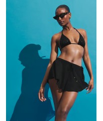 Купальник Victoria's Secret Black Shimmer The BagKINI String Bikini Set 