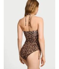 Купальник Essential Strapless Ruched One-Piece Swimsuit Leopard Victoria's Secret
