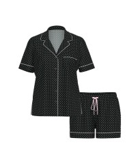 Піжама SoSoft Modal Short Pajama Set Black Pretty Blossom Dot