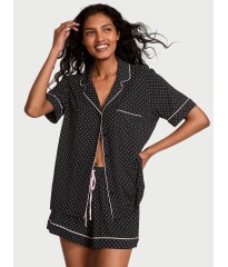 Піжама SoSoft Modal Short Pajama Set Black Pretty Blossom Dot