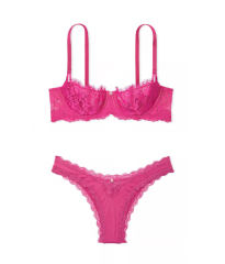 Комплект білизни Wicked Unlined Lace Balconette Bra Victoria's Secret