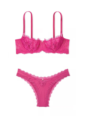Комплект білизни Wicked Unlined Lace Balconette Bra Victoria's Secret