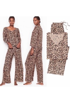 Піжама Victoria's Secret Super soft Long PJ Set Animal print
