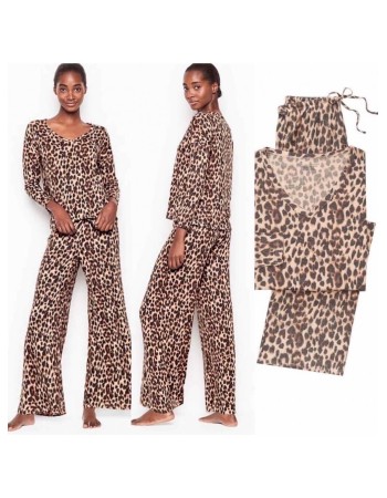 Піжама Victoria's Secret Super soft Long PJ Set Animal print