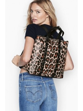 Рюкзак Victoria’s Secret Studded Convertible Backpack Animal Print - Leopard