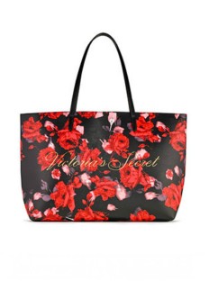 Пляжна сумка Victoria's Secret Beach Tote print red roses