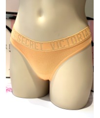 Трусики Victoria’s Secret PINK Cotton Thong panty Logo VS