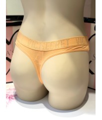 Трусики Victoria’s Secret PINK Cotton Thong panty Logo VS