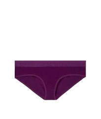 Фиолетовые трусики Victoria’s Secret Hiphugger, хипхагеры с резинкой лого Виктория Сикрет