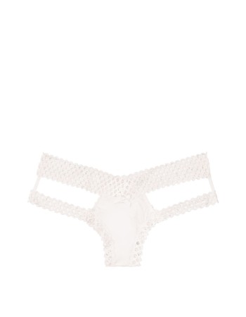 Трусики Victoria Secret Viry Sexy White Lace Cheeky